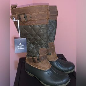 Sperry Women's Saltwater Tall Buckle Rain Boot